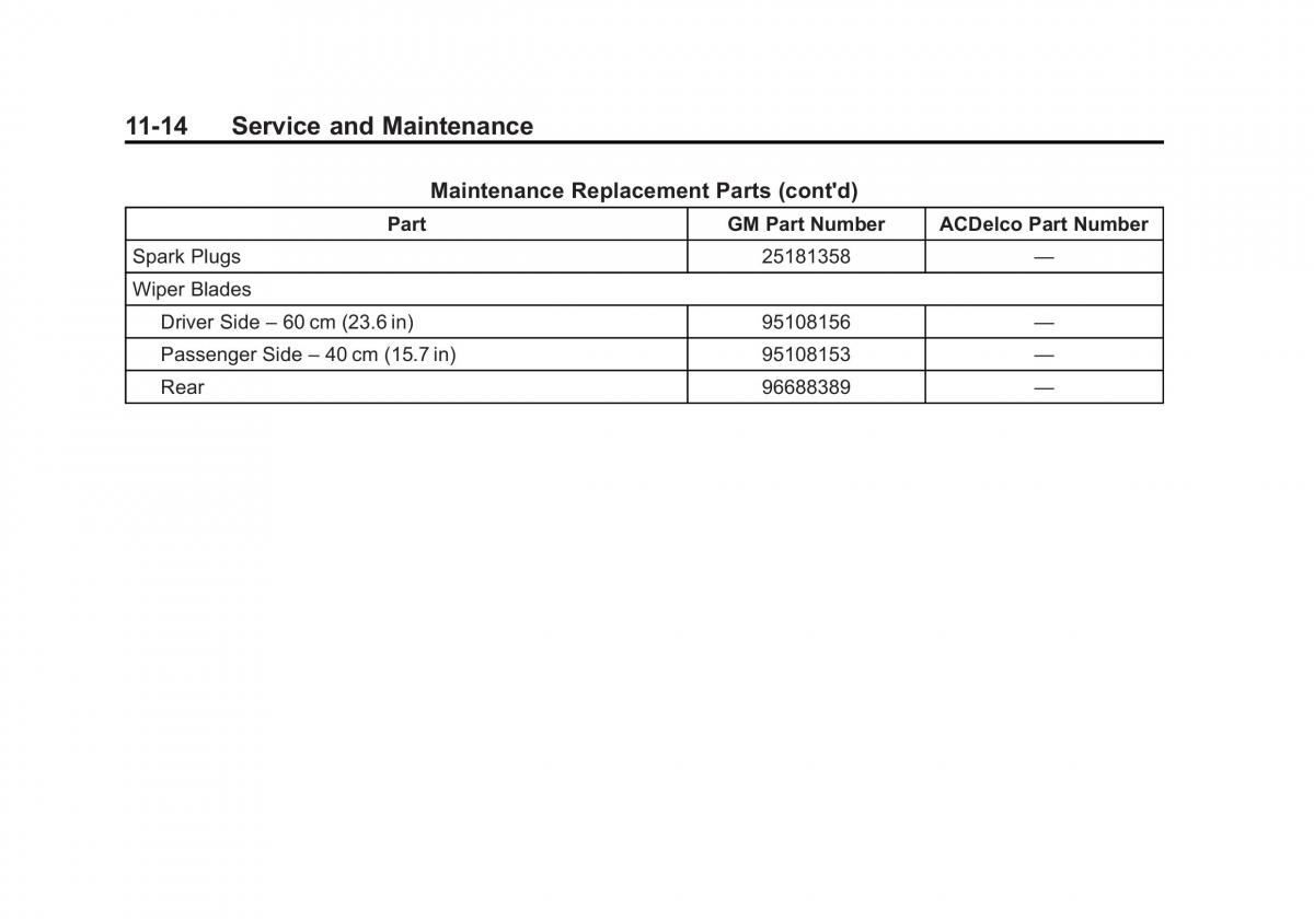 Chevrolet Spark M300 owners manual / page 316