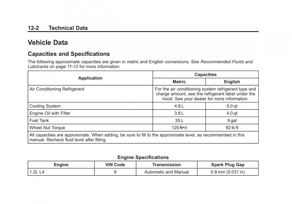 Chevrolet Spark M300 owners manual / page 322