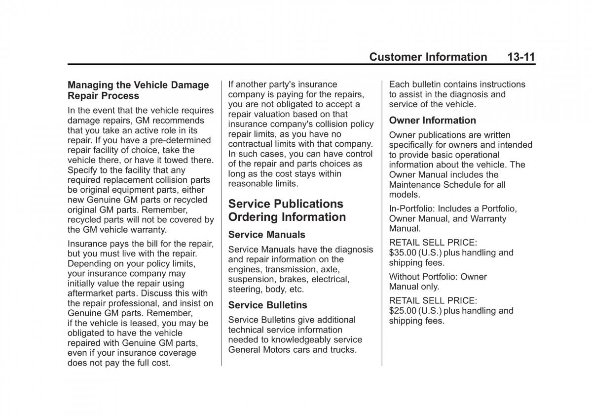 Chevrolet Spark M300 owners manual / page 335