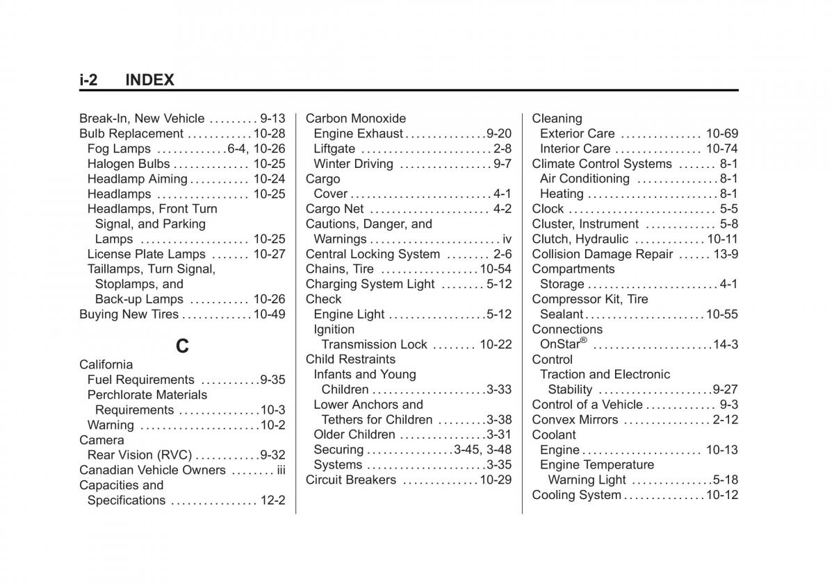 Chevrolet Spark M300 owners manual / page 352