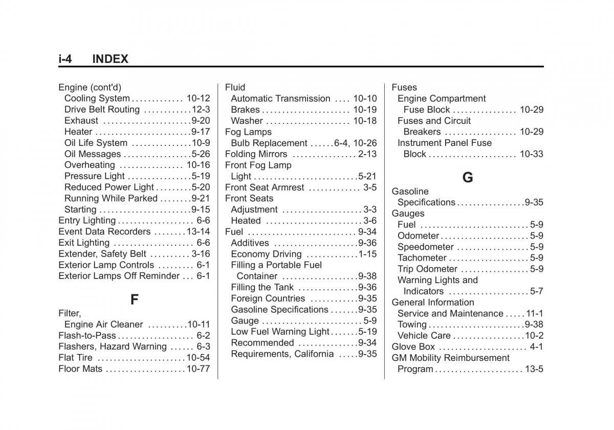 Chevrolet Spark M300 owners manual / page 354