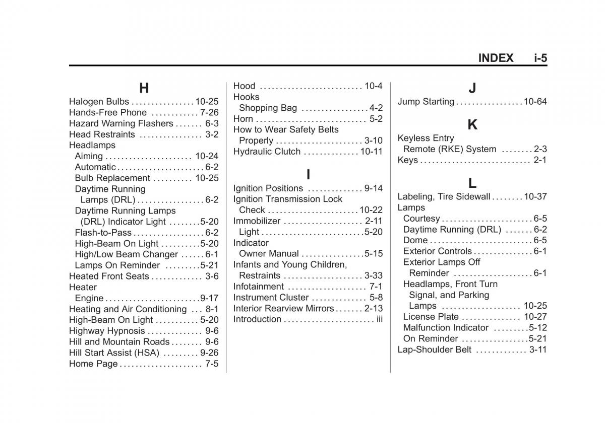 Chevrolet Spark M300 owners manual / page 355