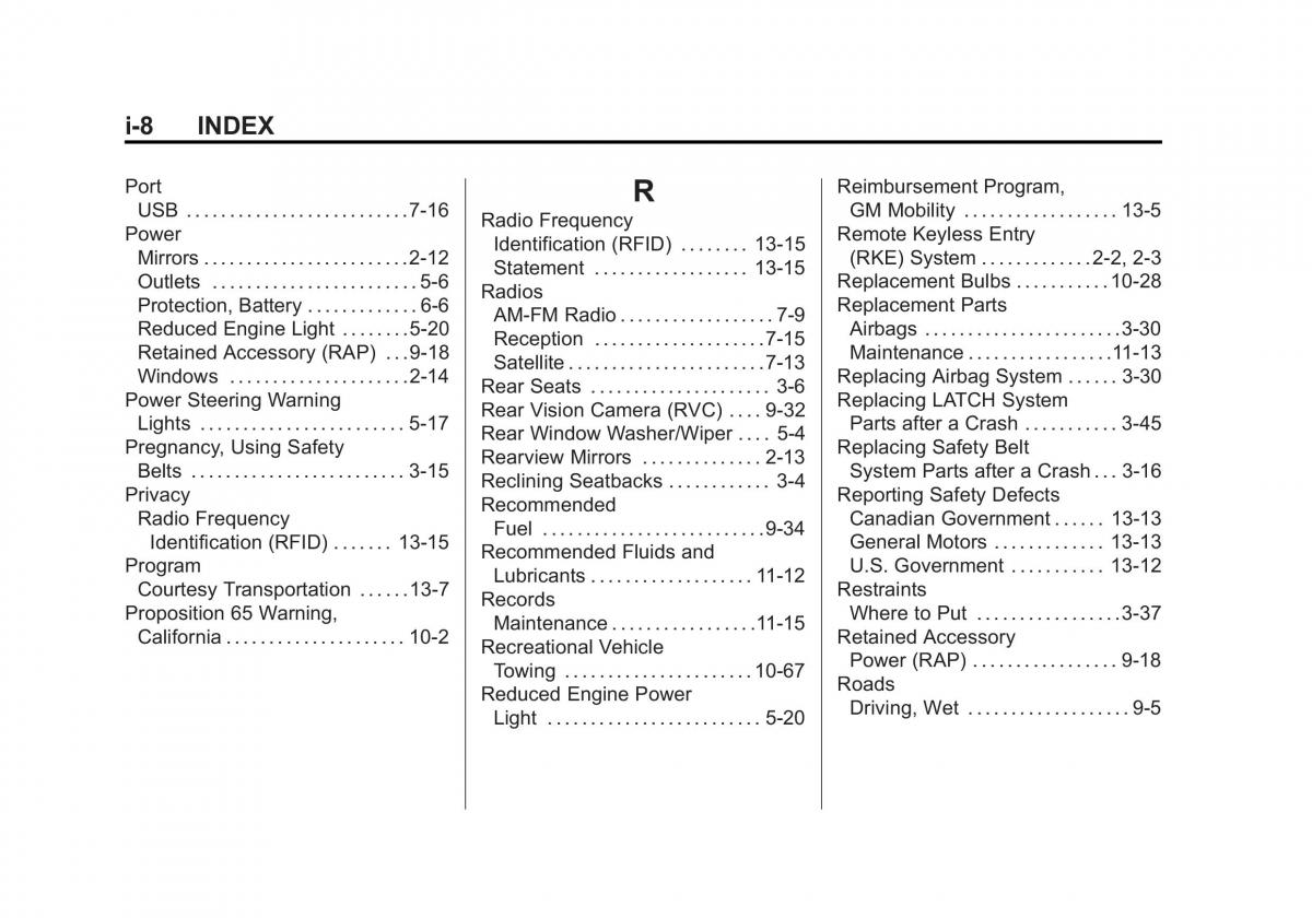 Chevrolet Spark M300 owners manual / page 358