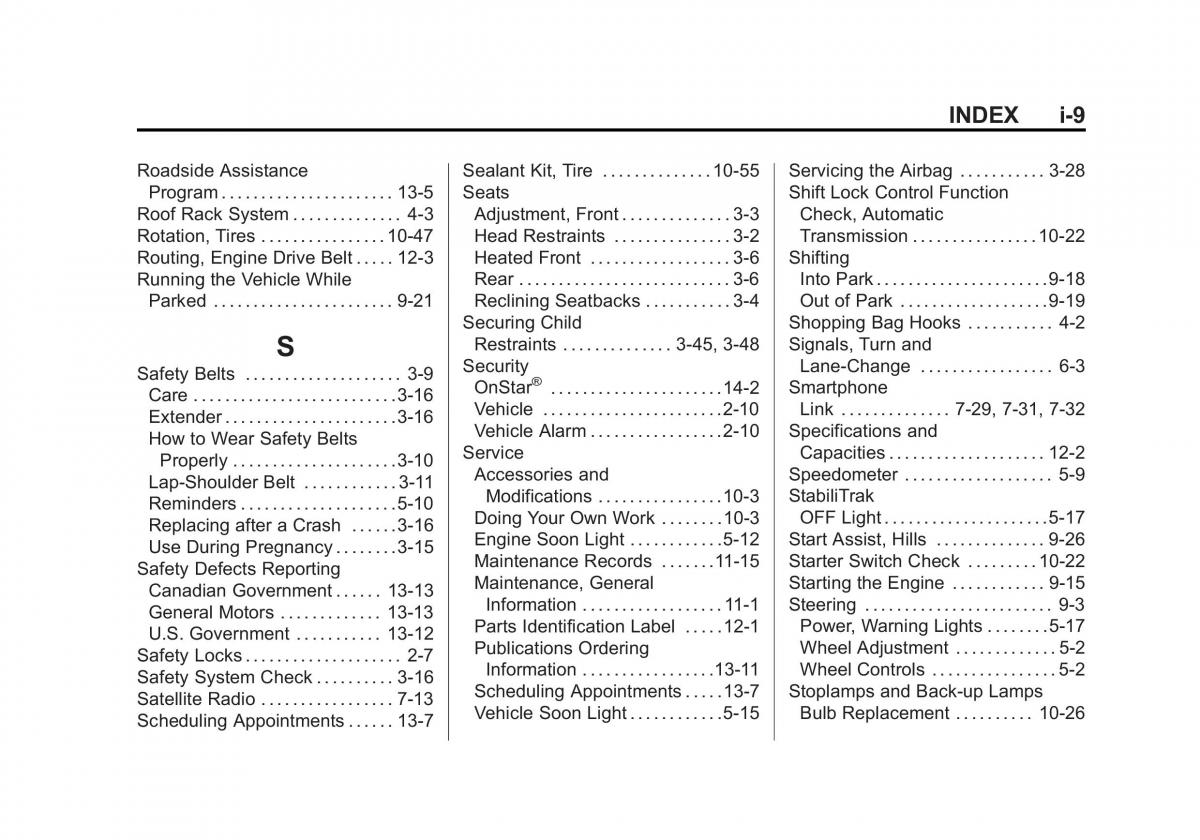 Chevrolet Spark M300 owners manual / page 359