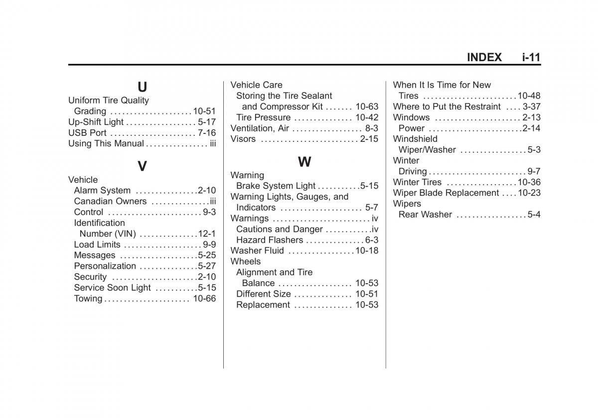 Chevrolet Spark M300 owners manual / page 361