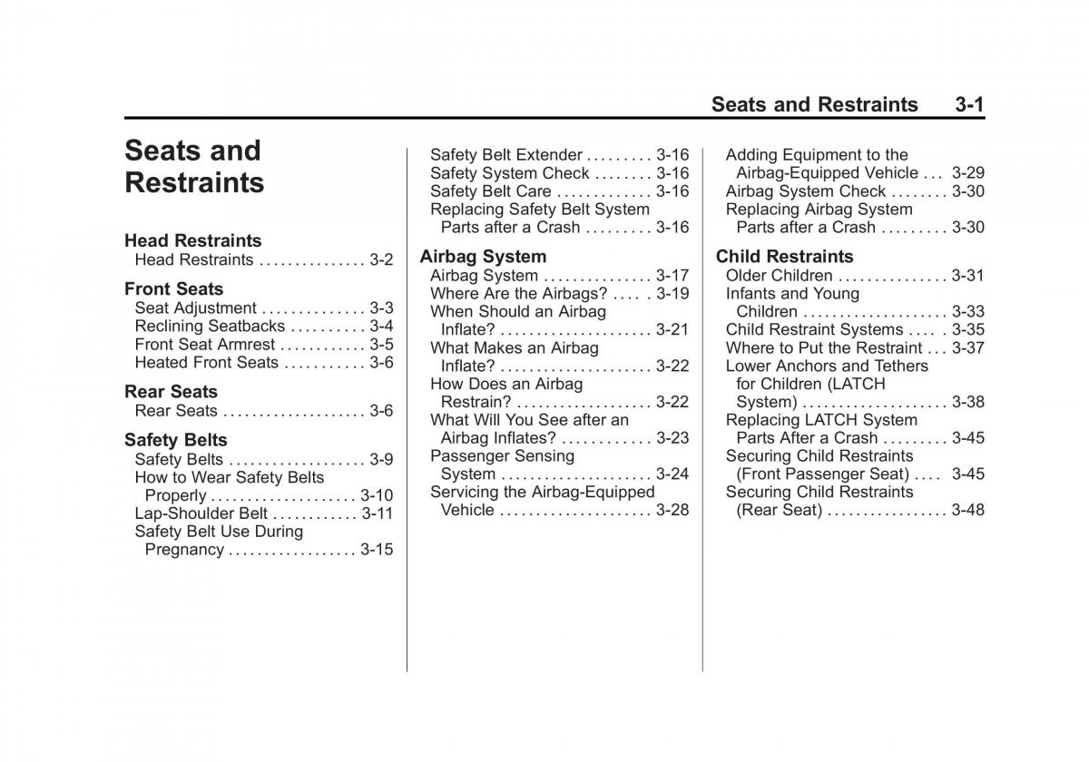 Chevrolet Spark M300 owners manual / page 39