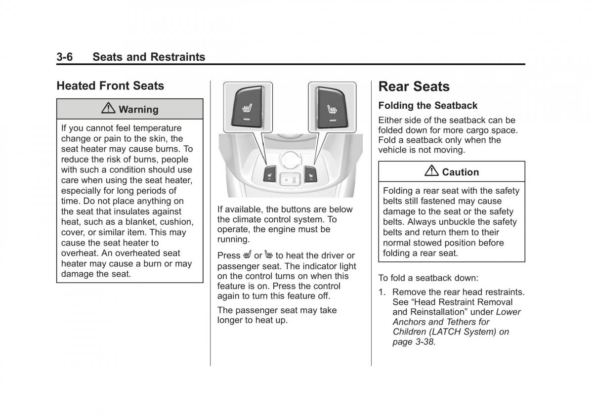 Chevrolet Spark M300 owners manual / page 44