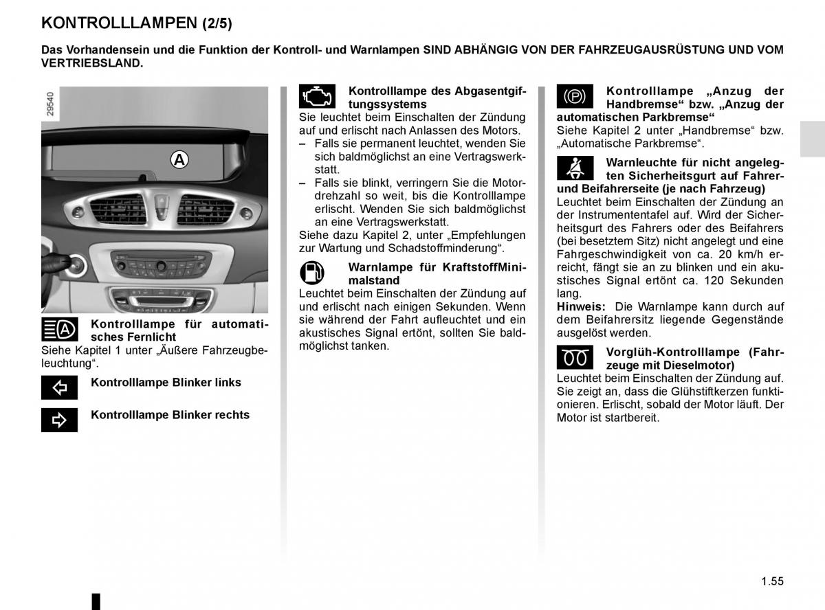 Renault Scenic III 3 Handbuch / page 61