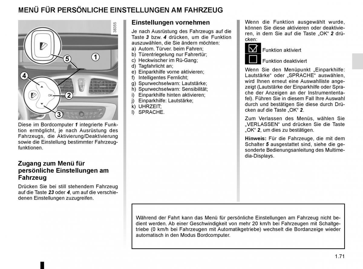 Renault Scenic III 3 Handbuch / page 77