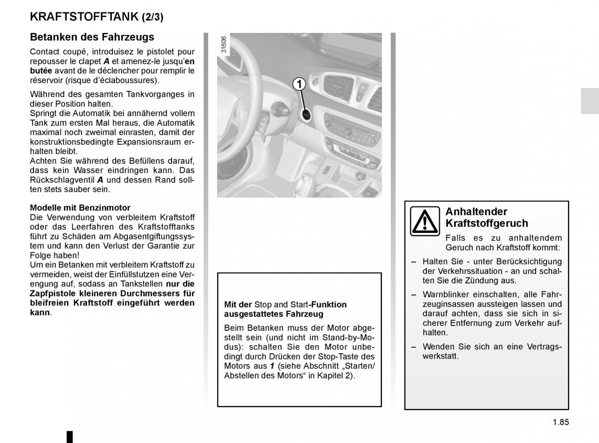 Renault Scenic III 3 Handbuch / page 91