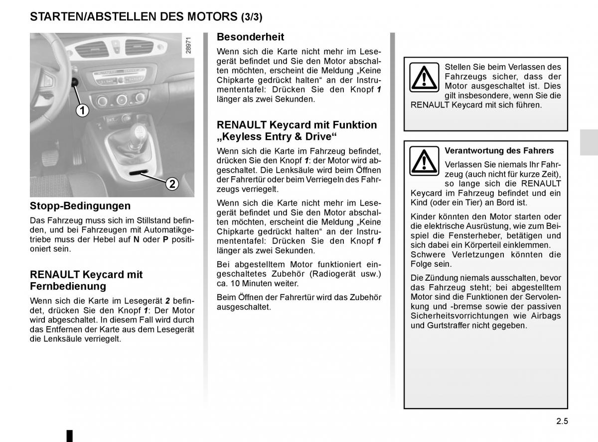 Renault Scenic III 3 Handbuch / page 97