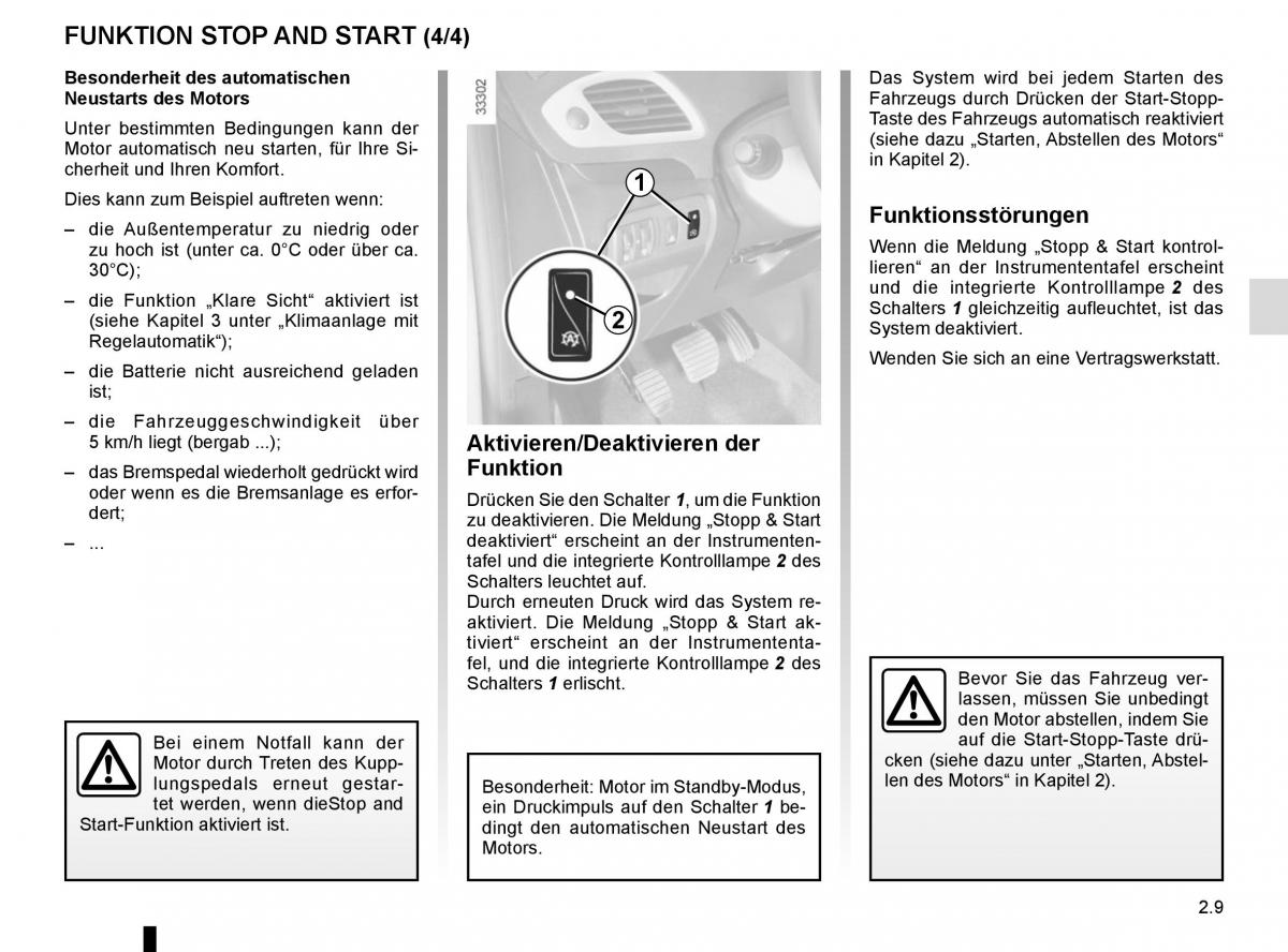 Renault Scenic III 3 Handbuch / page 101