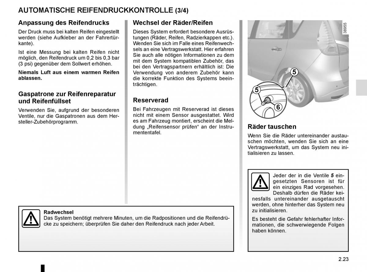 Renault Scenic III 3 Handbuch / page 115