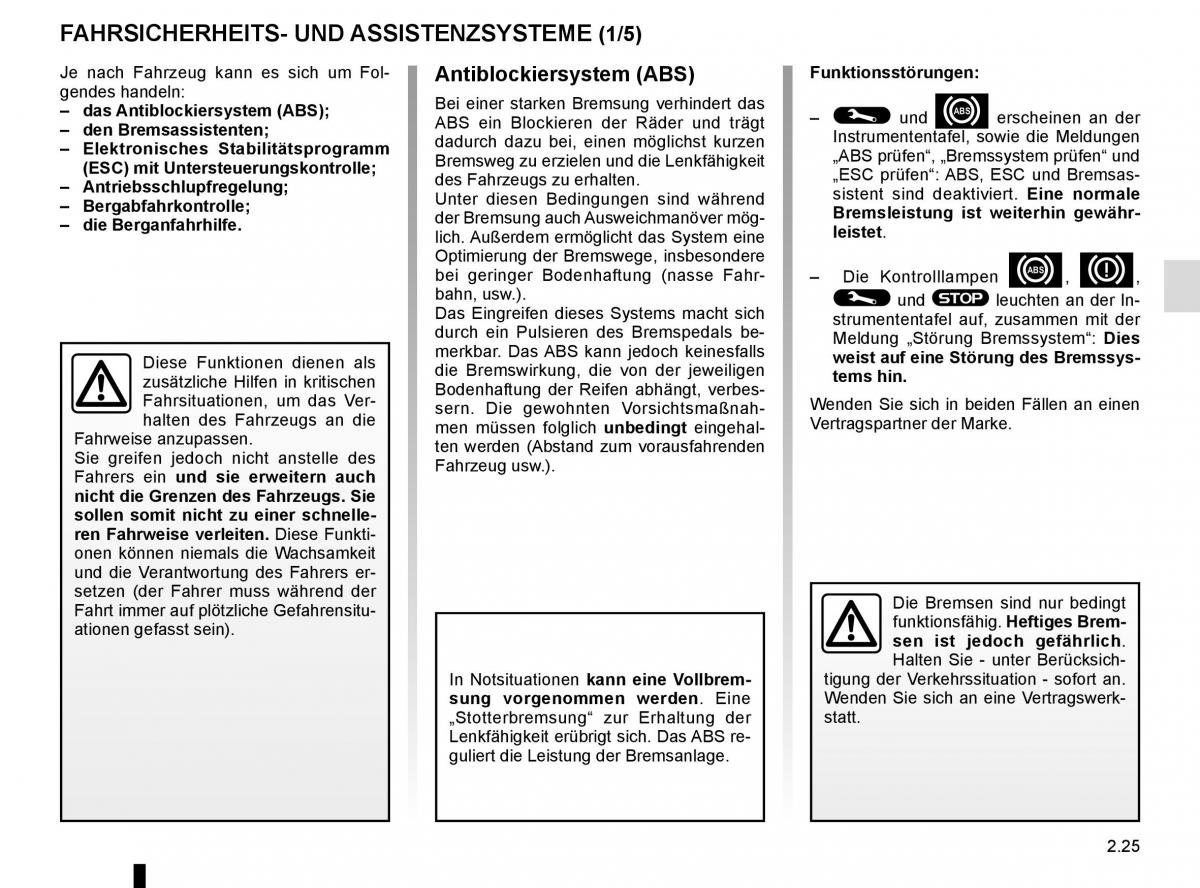 Renault Scenic III 3 Handbuch / page 117