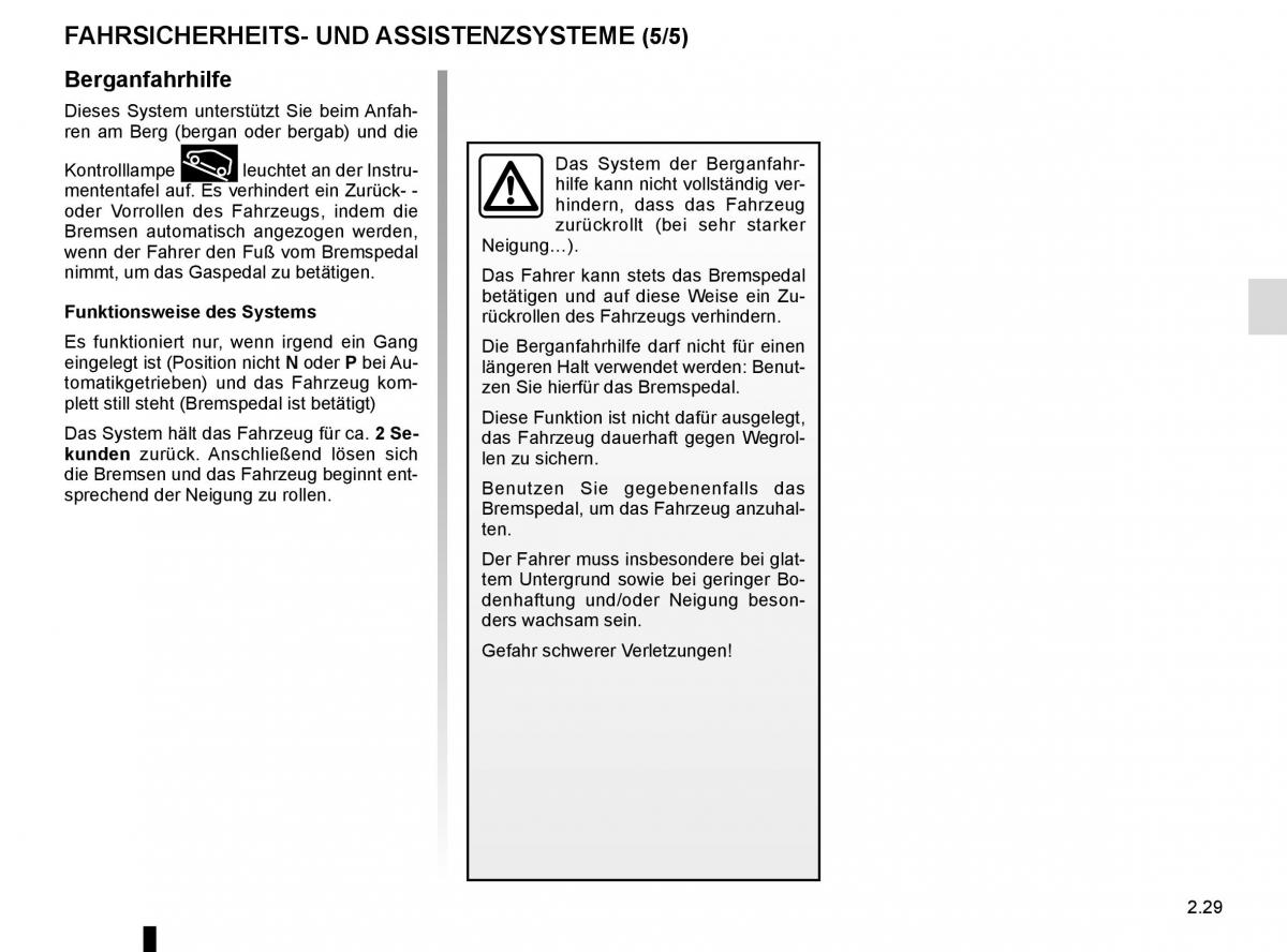 Renault Scenic III 3 Handbuch / page 121