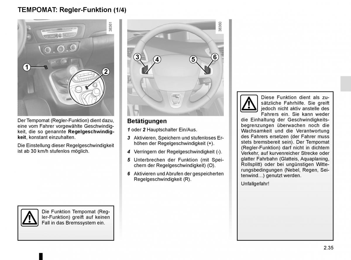 Renault Scenic III 3 Handbuch / page 127