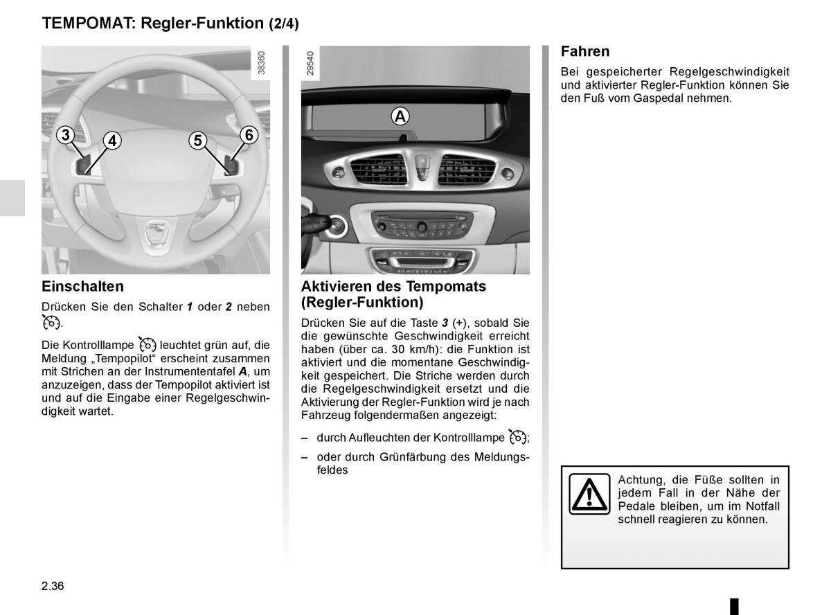 Renault Scenic III 3 Handbuch / page 128