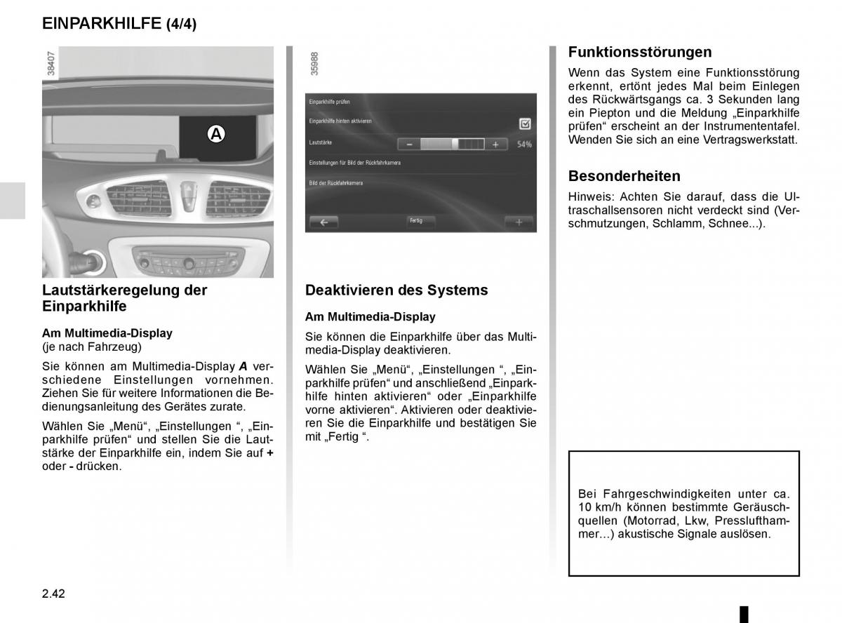 Renault Scenic III 3 Handbuch / page 134