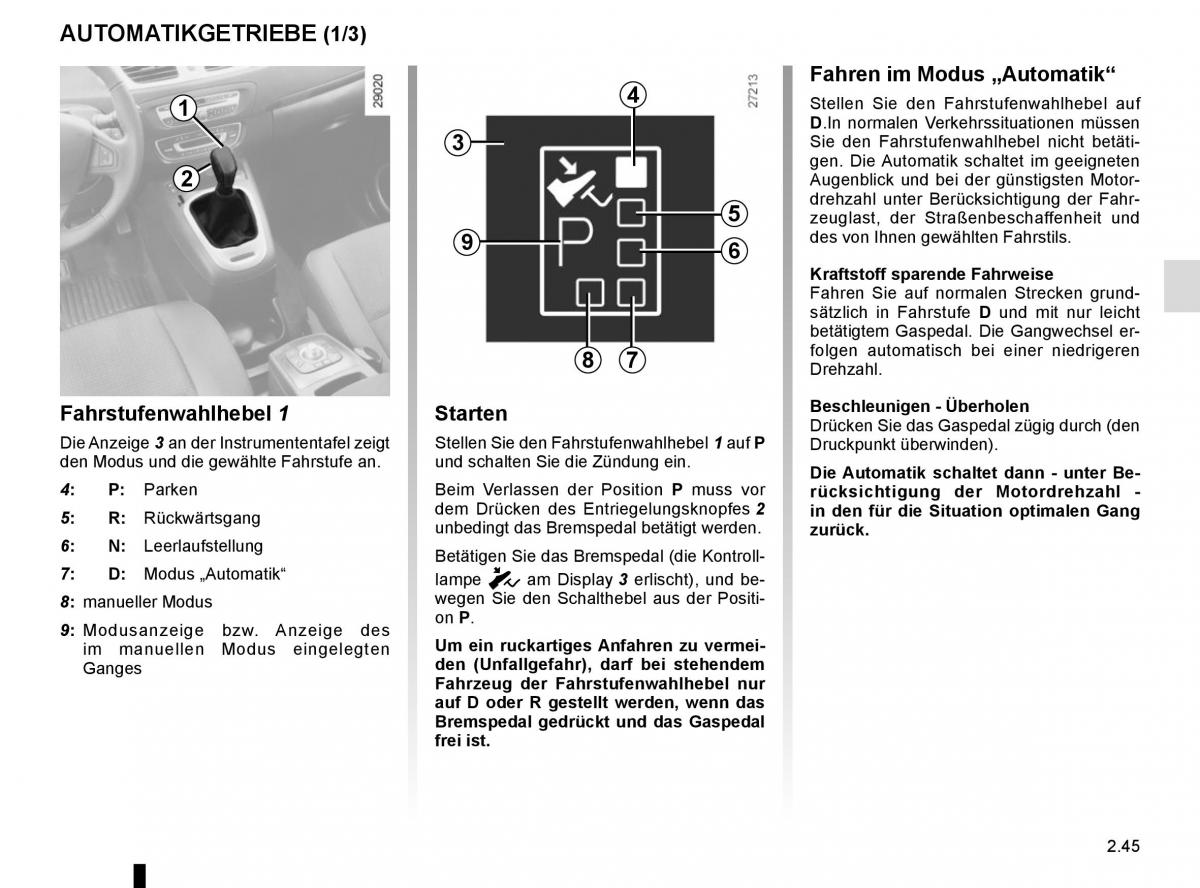 Renault Scenic III 3 Handbuch / page 137