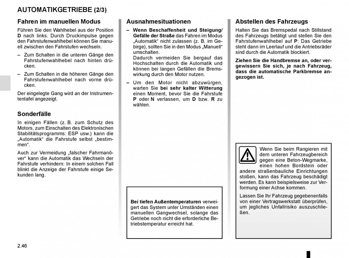 Renault Scenic III 3 Handbuch / page 138