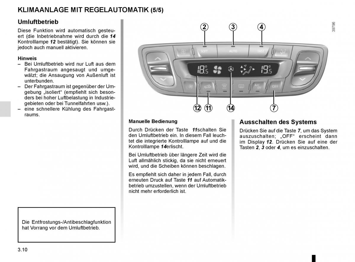 Renault Scenic III 3 Handbuch / page 150