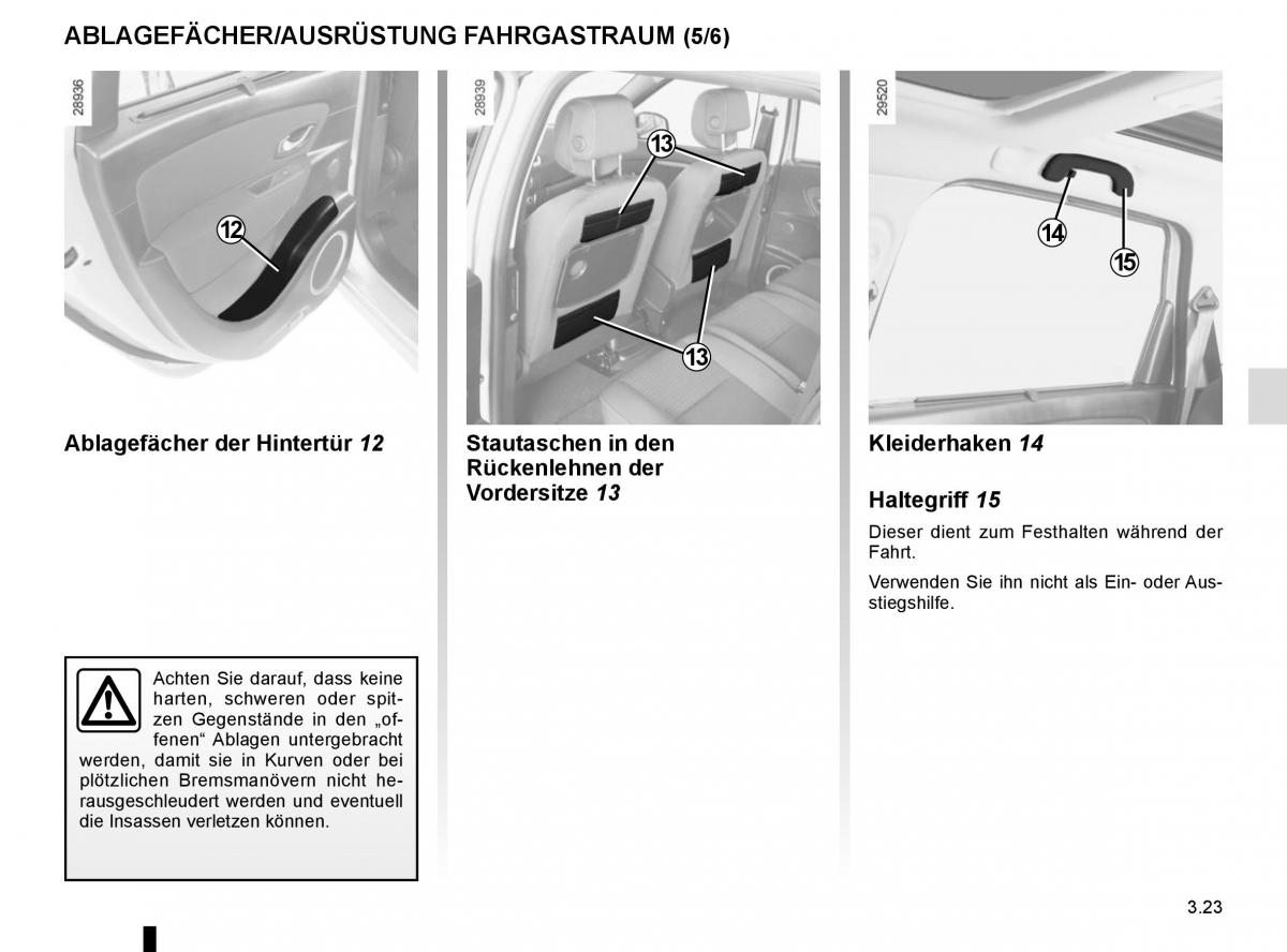 Renault Scenic III 3 Handbuch / page 163