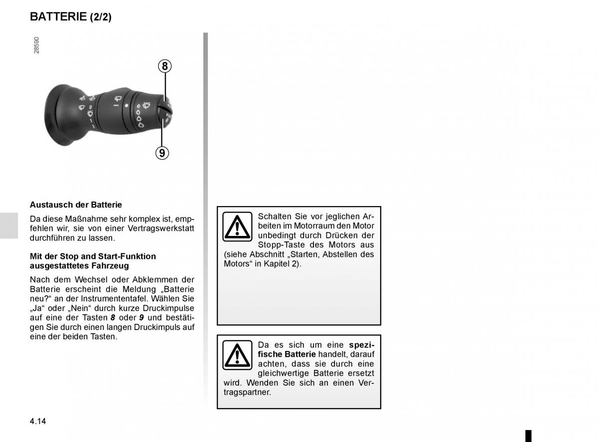 Renault Scenic III 3 Handbuch / page 196