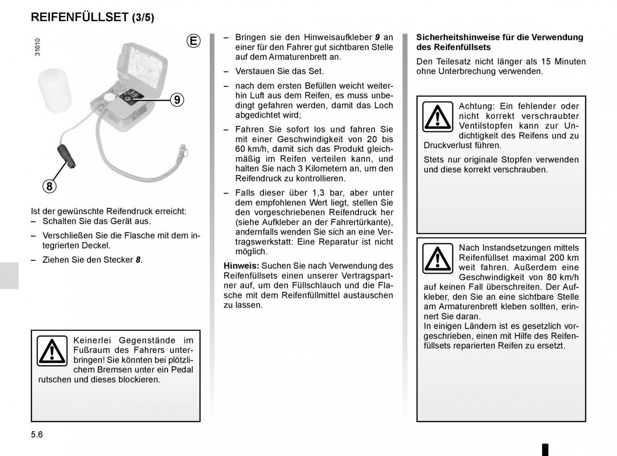 Renault Scenic III 3 Handbuch / page 206