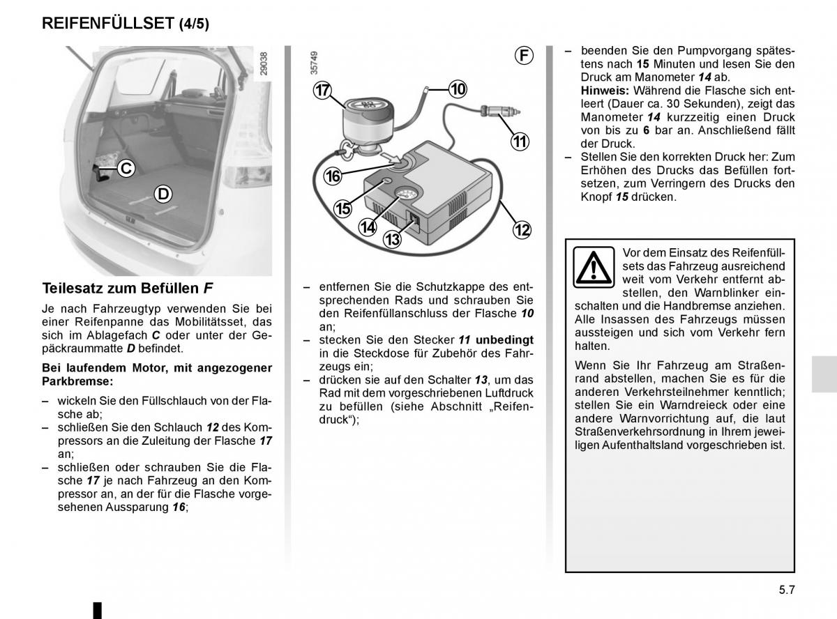 Renault Scenic III 3 Handbuch / page 207