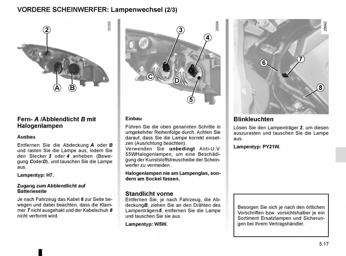 Renault Scenic III 3 Handbuch / page 217