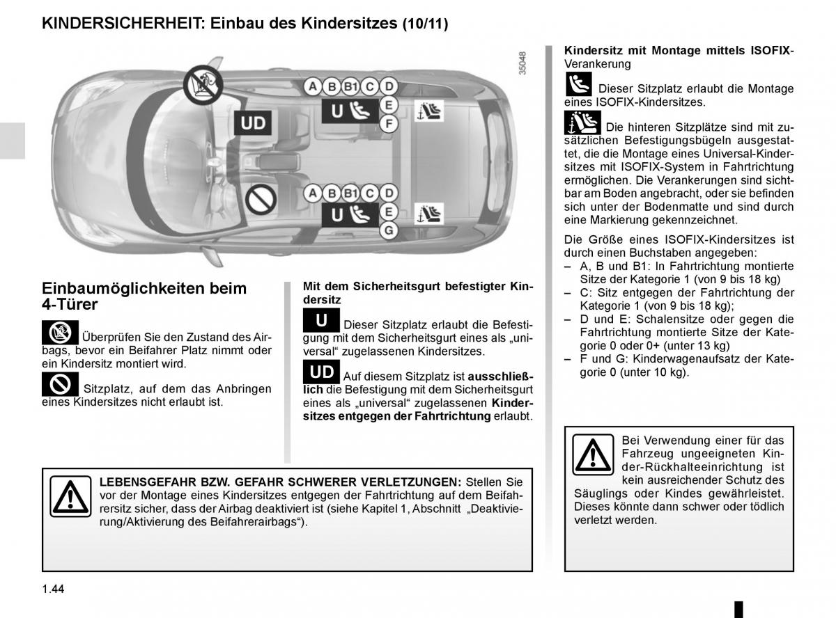 Renault Scenic III 3 Handbuch / page 50