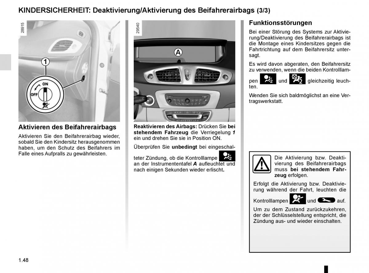 Renault Scenic III 3 Handbuch / page 54