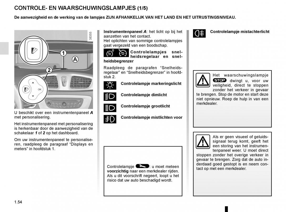 Renault Scenic III 3 handleiding / page 60