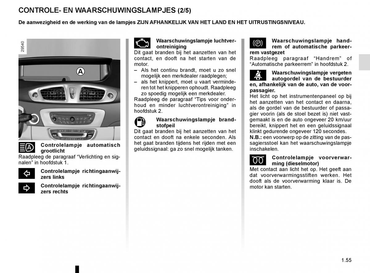 Renault Scenic III 3 handleiding / page 61