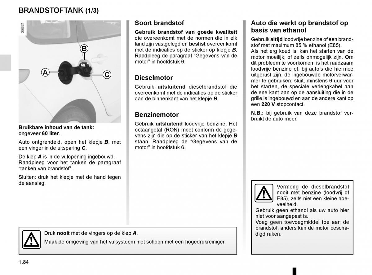 Renault Scenic III 3 handleiding / page 90