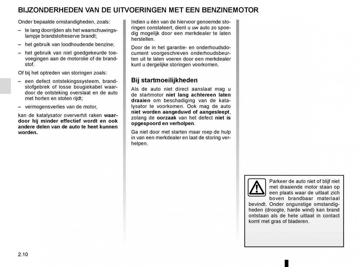 Renault Scenic III 3 handleiding / page 102