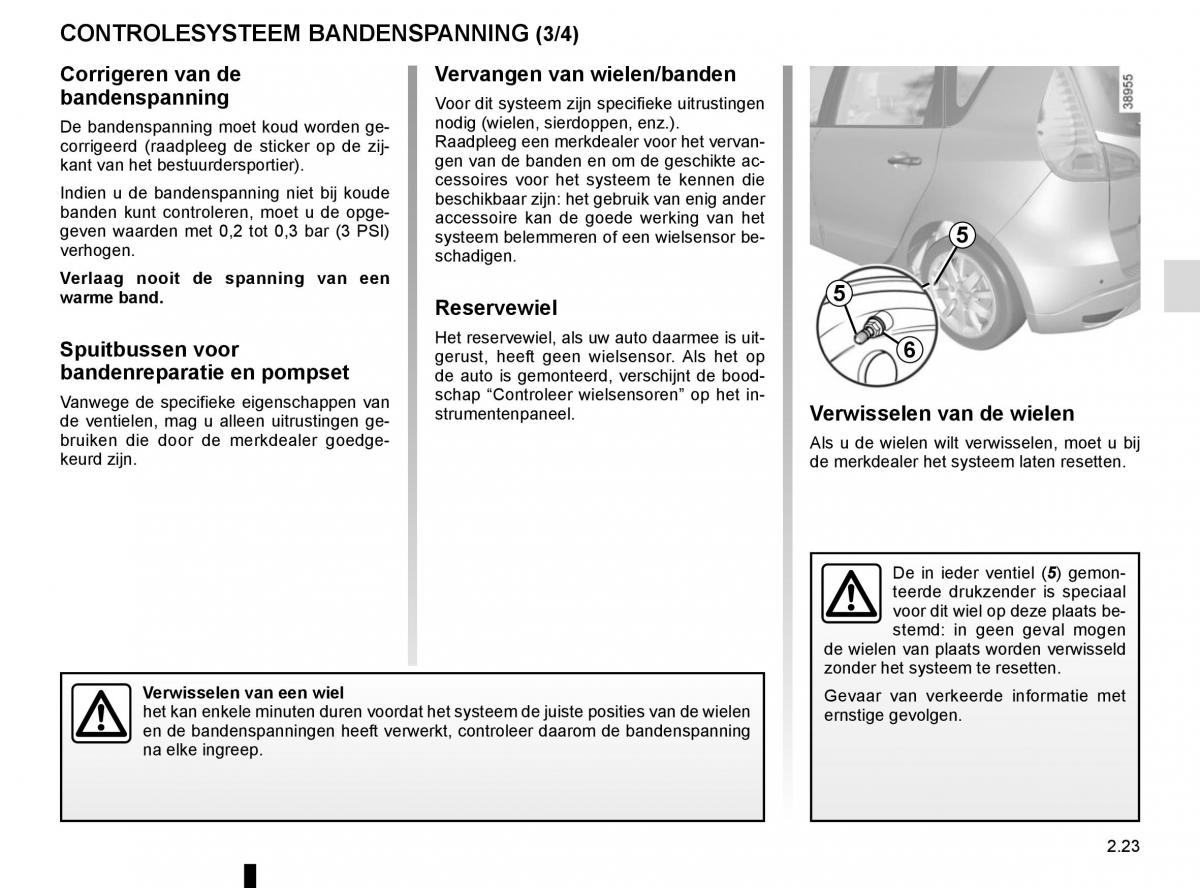 Renault Scenic III 3 handleiding / page 115