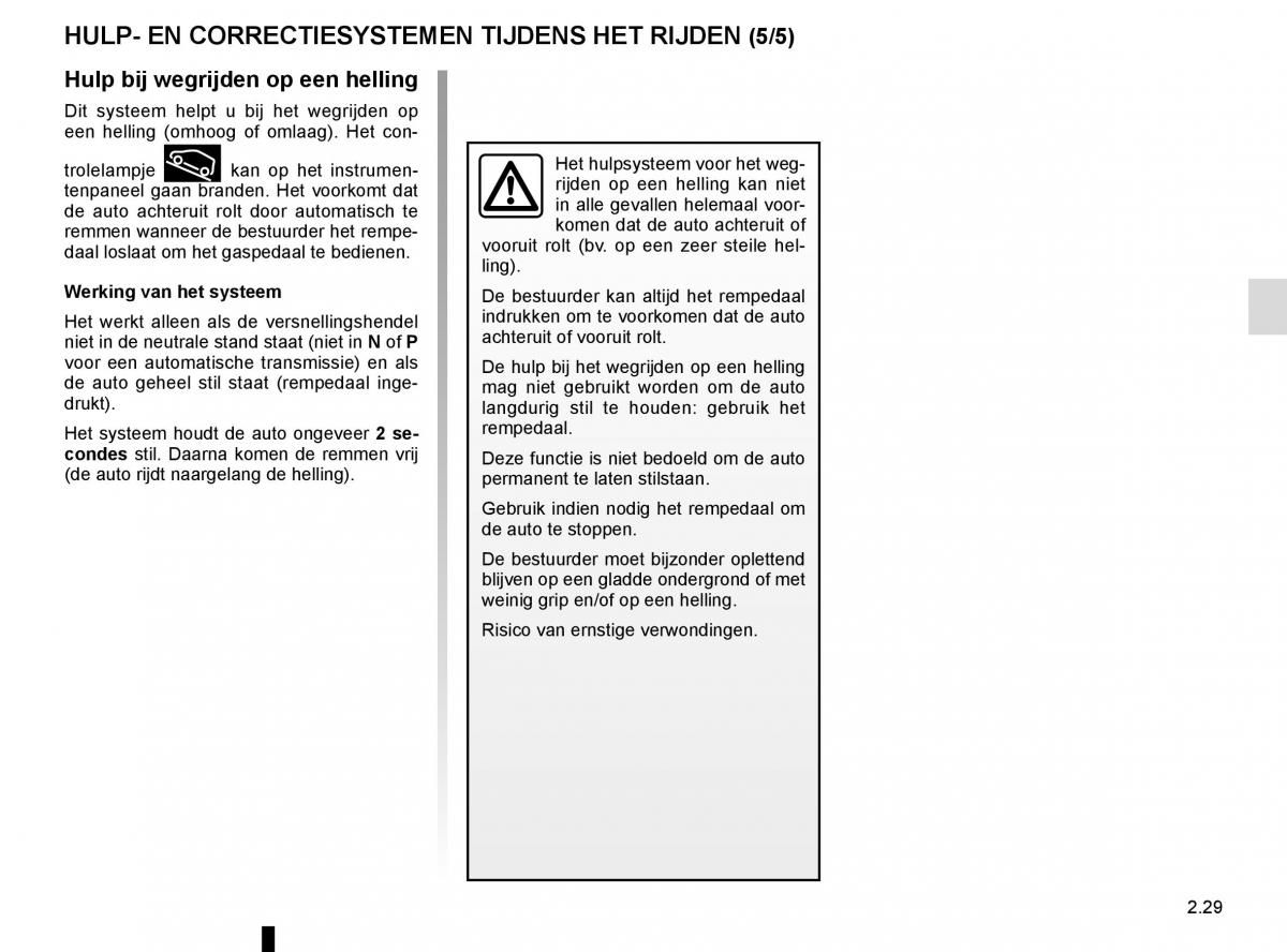 Renault Scenic III 3 handleiding / page 121