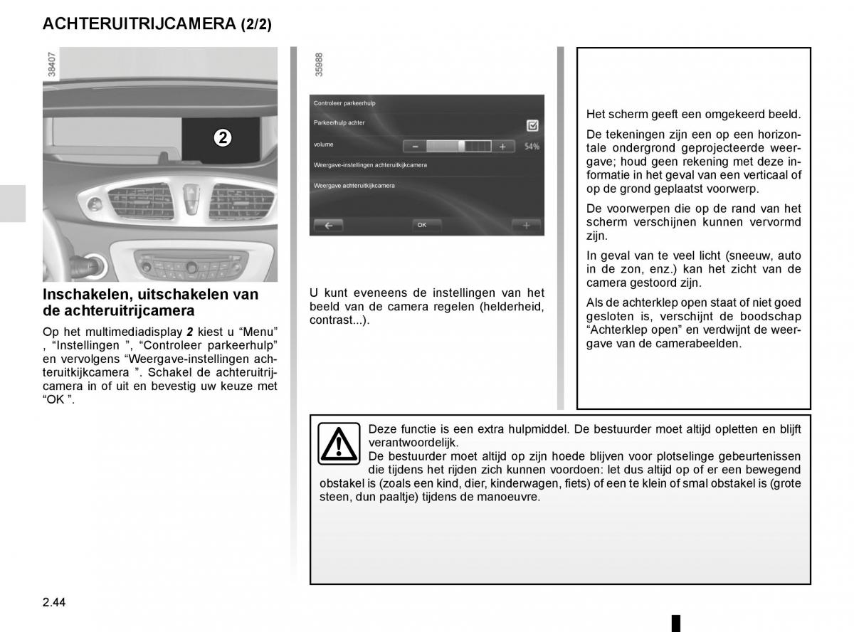 Renault Scenic III 3 handleiding / page 136