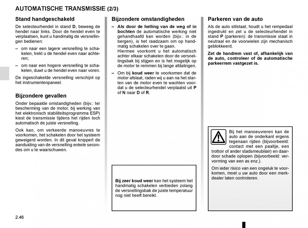 Renault Scenic III 3 handleiding / page 138