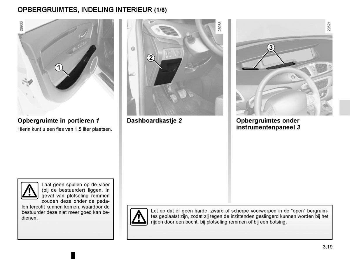 Renault Scenic III 3 handleiding / page 159