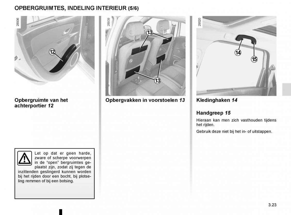 Renault Scenic III 3 handleiding / page 163