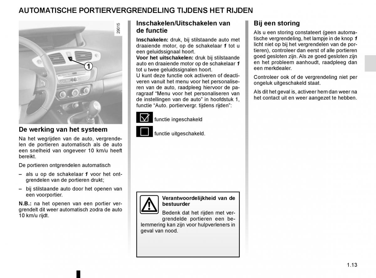 Renault Scenic III 3 handleiding / page 19