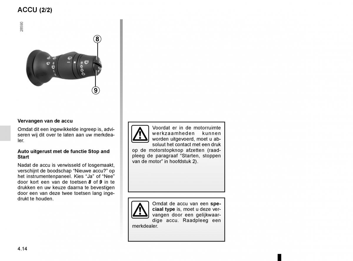 Renault Scenic III 3 handleiding / page 196