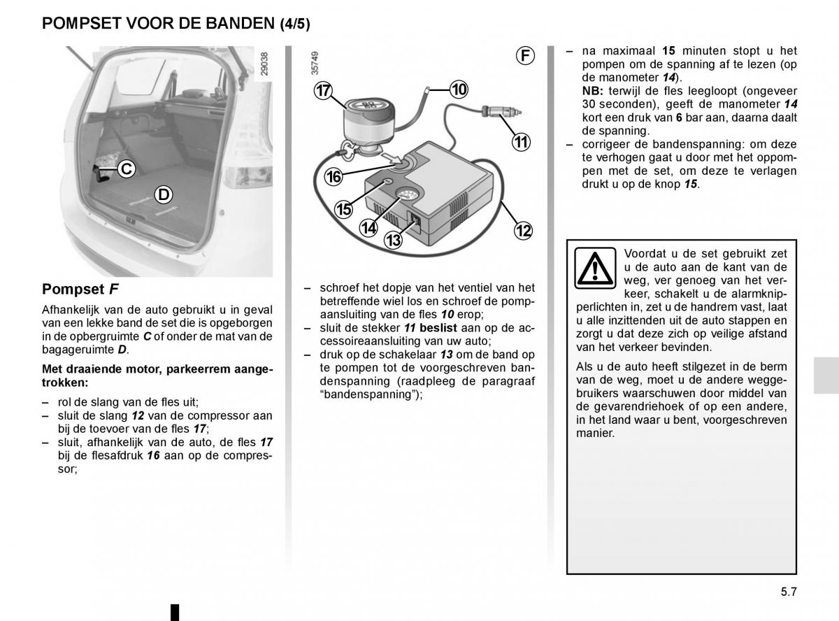 Renault Scenic III 3 handleiding / page 207