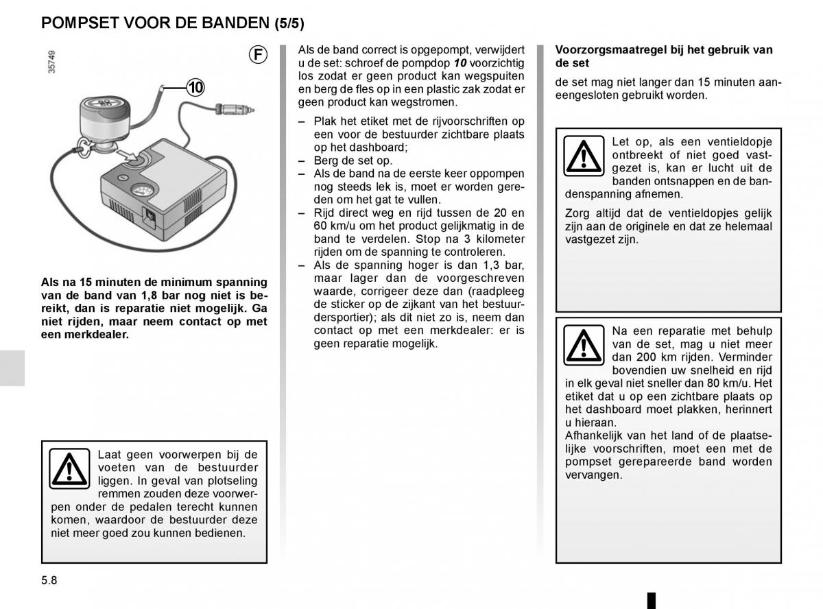 Renault Scenic III 3 handleiding / page 208