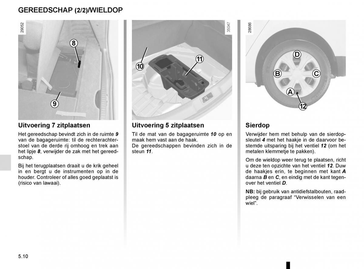 Renault Scenic III 3 handleiding / page 210