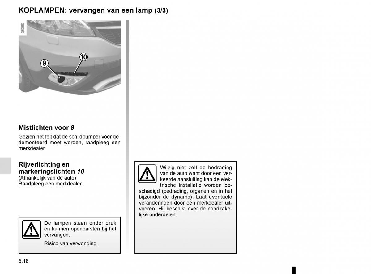 Renault Scenic III 3 handleiding / page 218