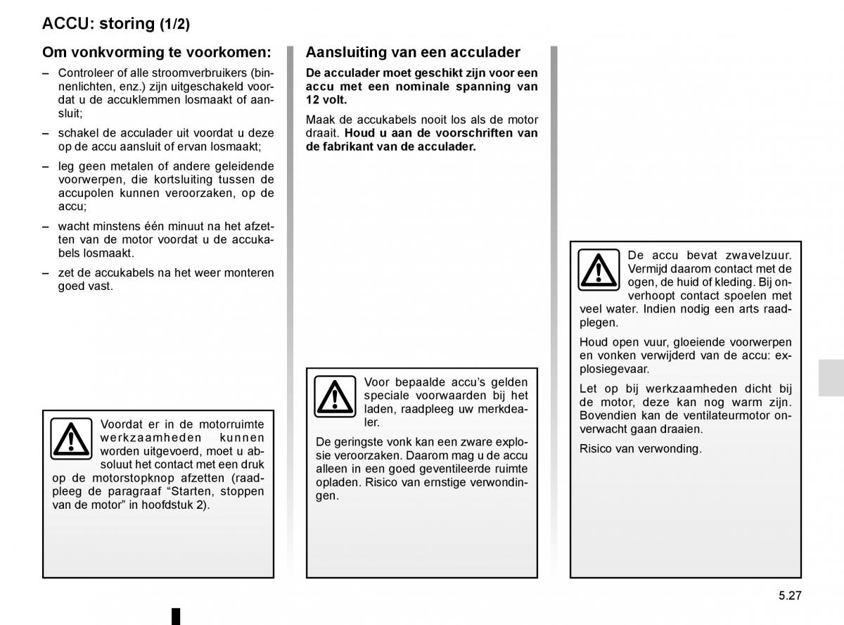 Renault Scenic III 3 handleiding / page 227