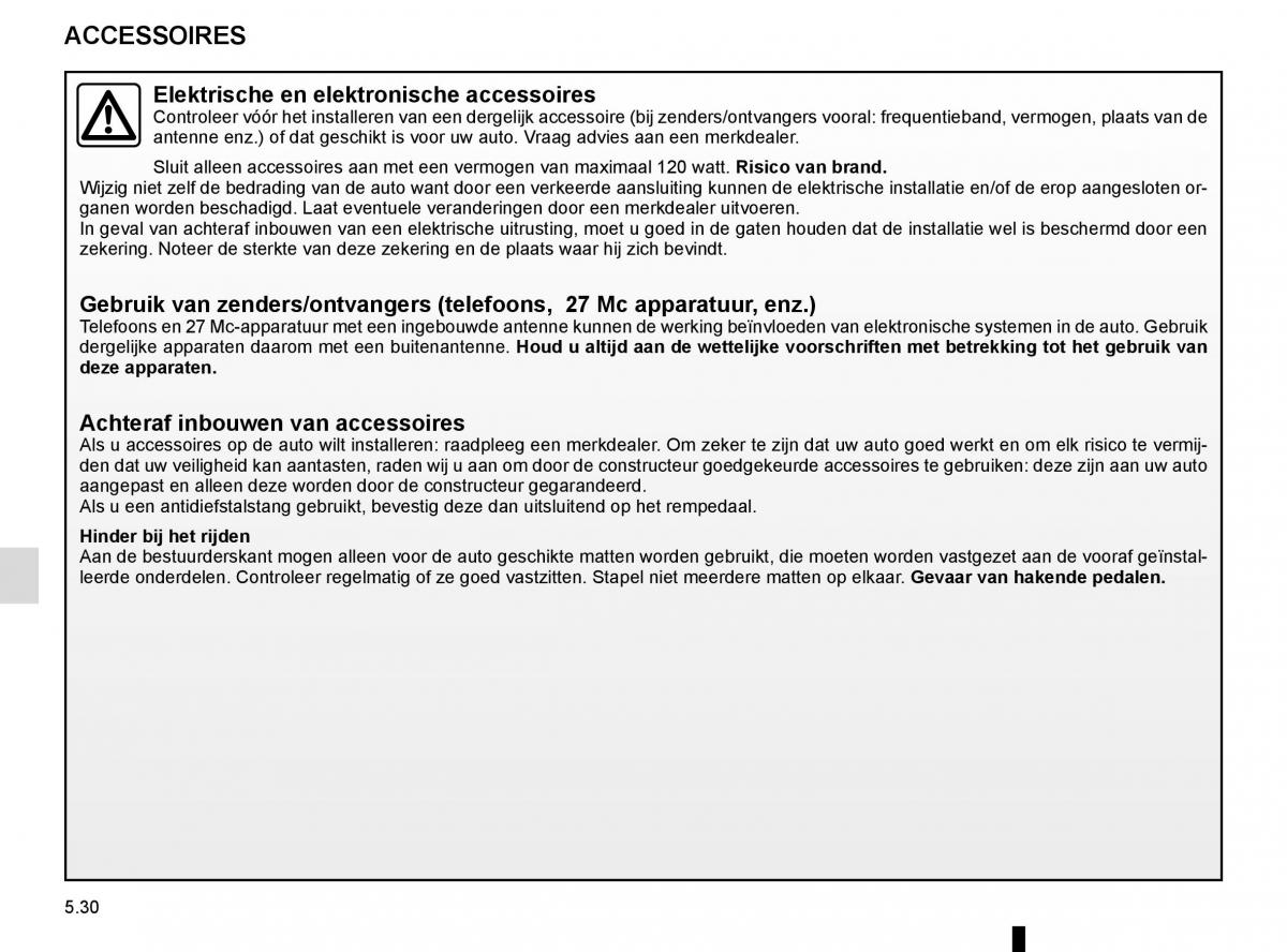 Renault Scenic III 3 handleiding / page 230